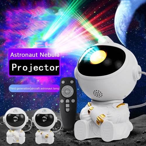Enchanting Astronaut LED Star Projector - Transform Your Bedroom into a Starry Sky Wonderland! Perfect Gift for Kids!
