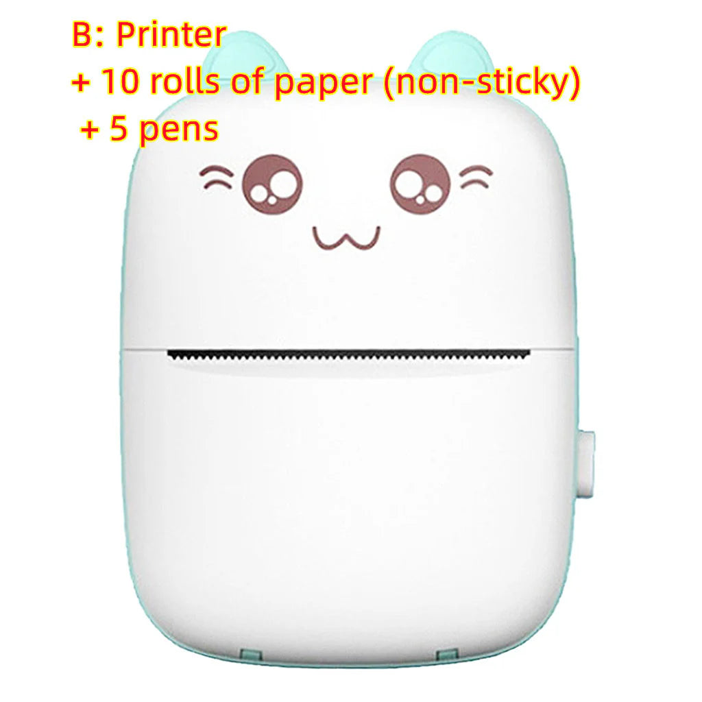 Portable Mini Bluetooth & WiFi Photo Printer - Perfect for Students & On-the-Go Printing!