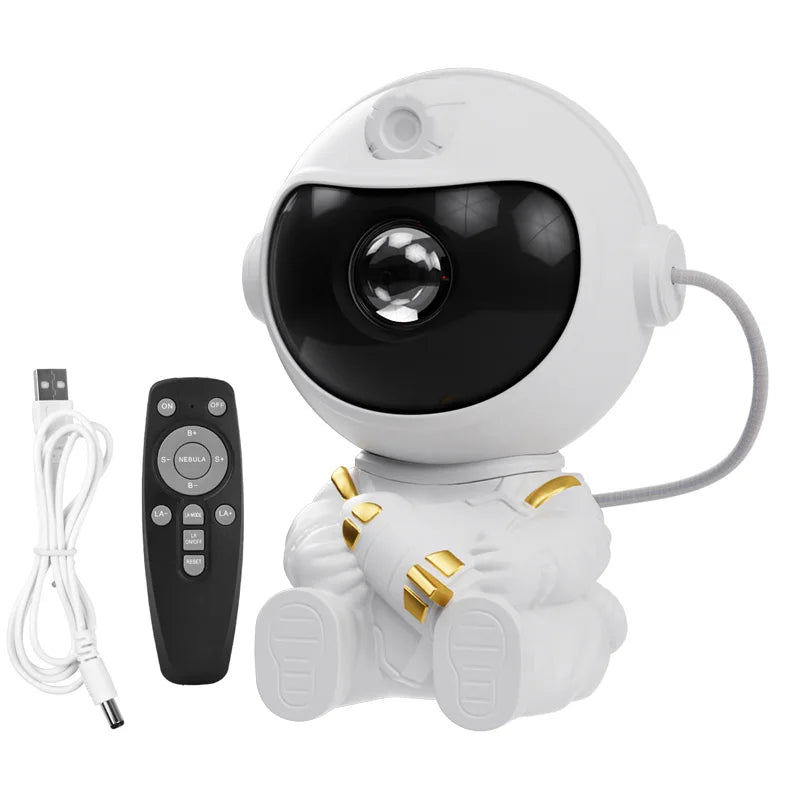 Enchanting Astronaut LED Star Projector - Transform Your Bedroom into a Starry Sky Wonderland! Perfect Gift for Kids!