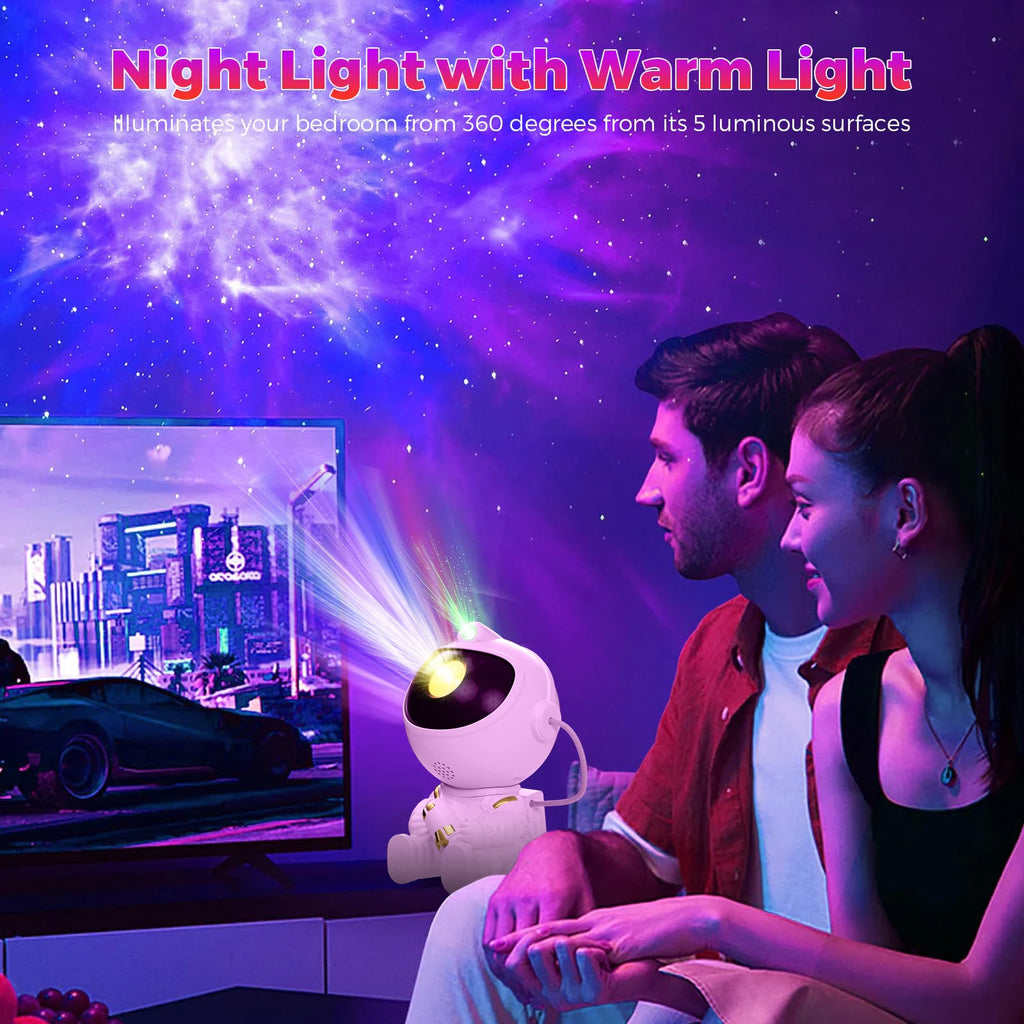 Enchanting Astronaut LED Star Projector - Transform Your Bedroom into a Starry Sky Wonderland! Perfect Gift for Kids!