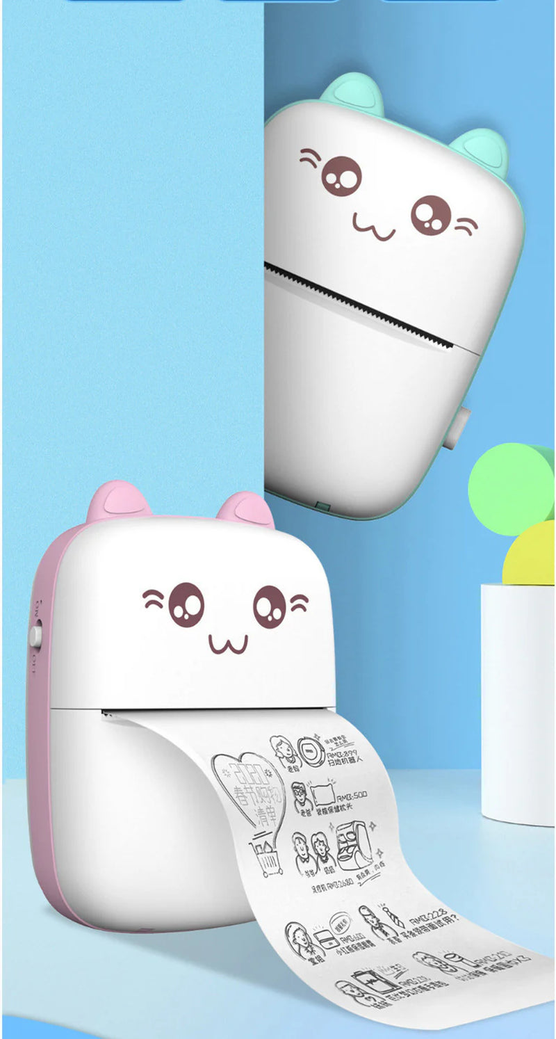 Portable Mini Bluetooth & WiFi Photo Printer - Perfect for Students & On-the-Go Printing!