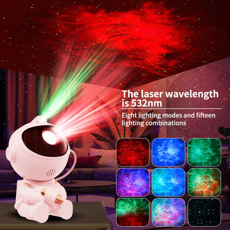Enchanting Astronaut LED Star Projector - Transform Your Bedroom into a Starry Sky Wonderland! Perfect Gift for Kids!