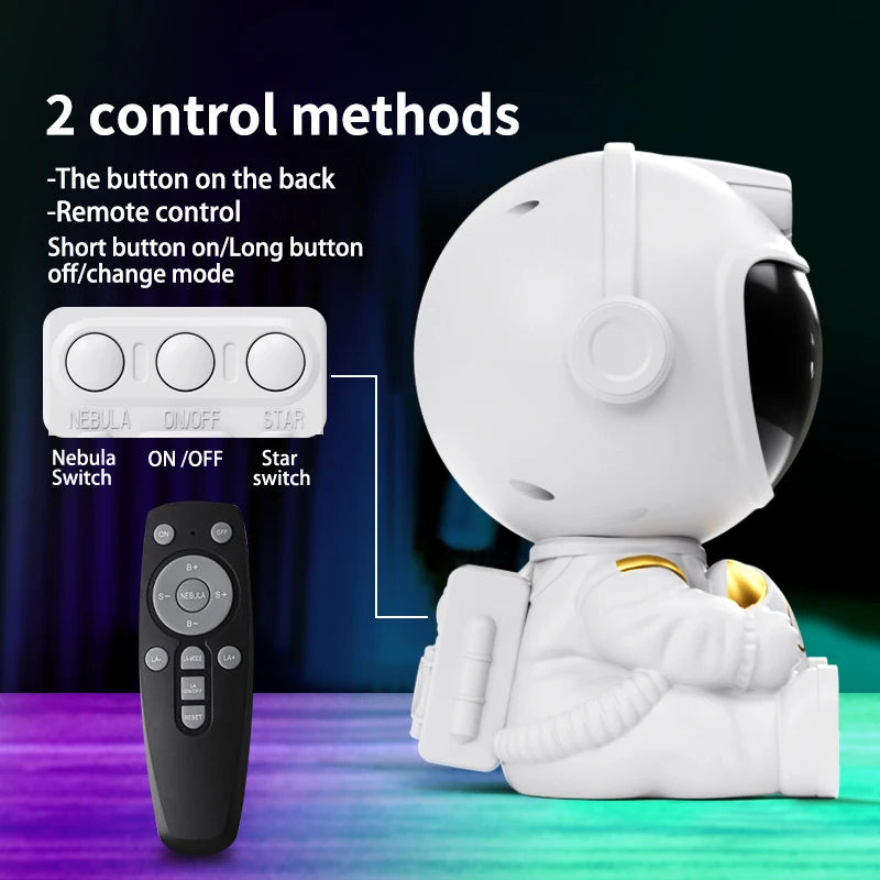 Enchanting Astronaut LED Star Projector - Transform Your Bedroom into a Starry Sky Wonderland! Perfect Gift for Kids!